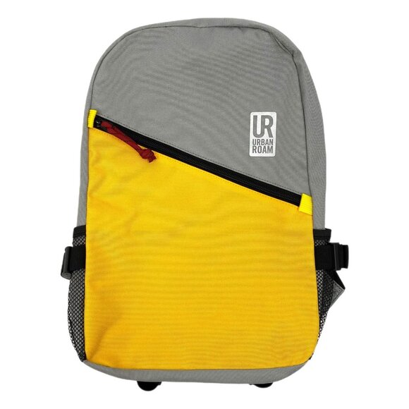 Urban Roam Gray Yellow Backpack | Classic Polyester Design - Picture 1 of 5